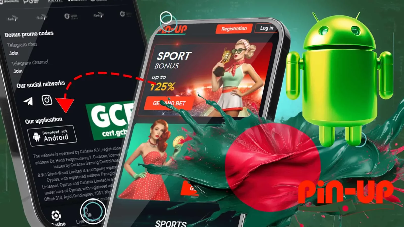 Download mobile app for Android Pin-Up Casino